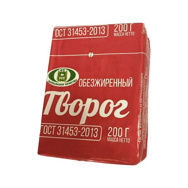 

Творог Катайский молочный завод обезжиренный бзмж 200 г