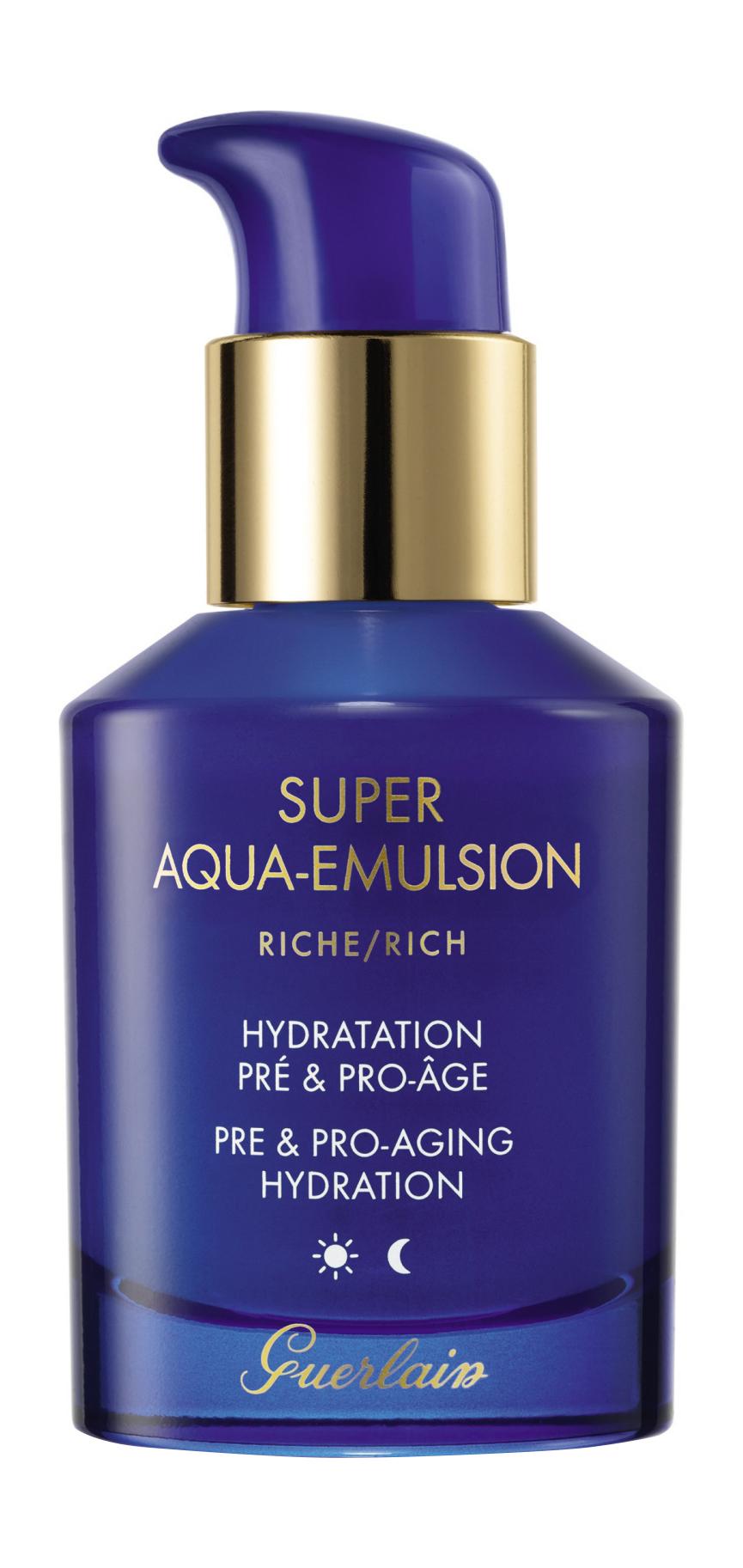фото Эмульсия для лица guerlain super aqua-emulsion rich pre&pro-aging hydration, 50 мл