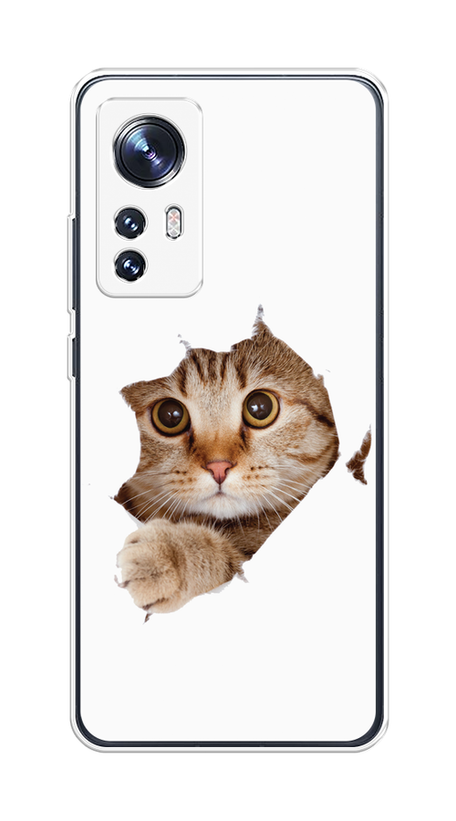 

Чехол на Xiaomi 12"Кот и бумага", Белый;коричневый, 312950-1