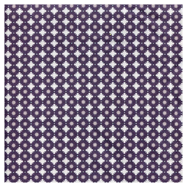 Ткань Acufactum Ute Menze Орнамент 3523-200, ширина 155 см, 100% хлопок, фиолетовый/экрю