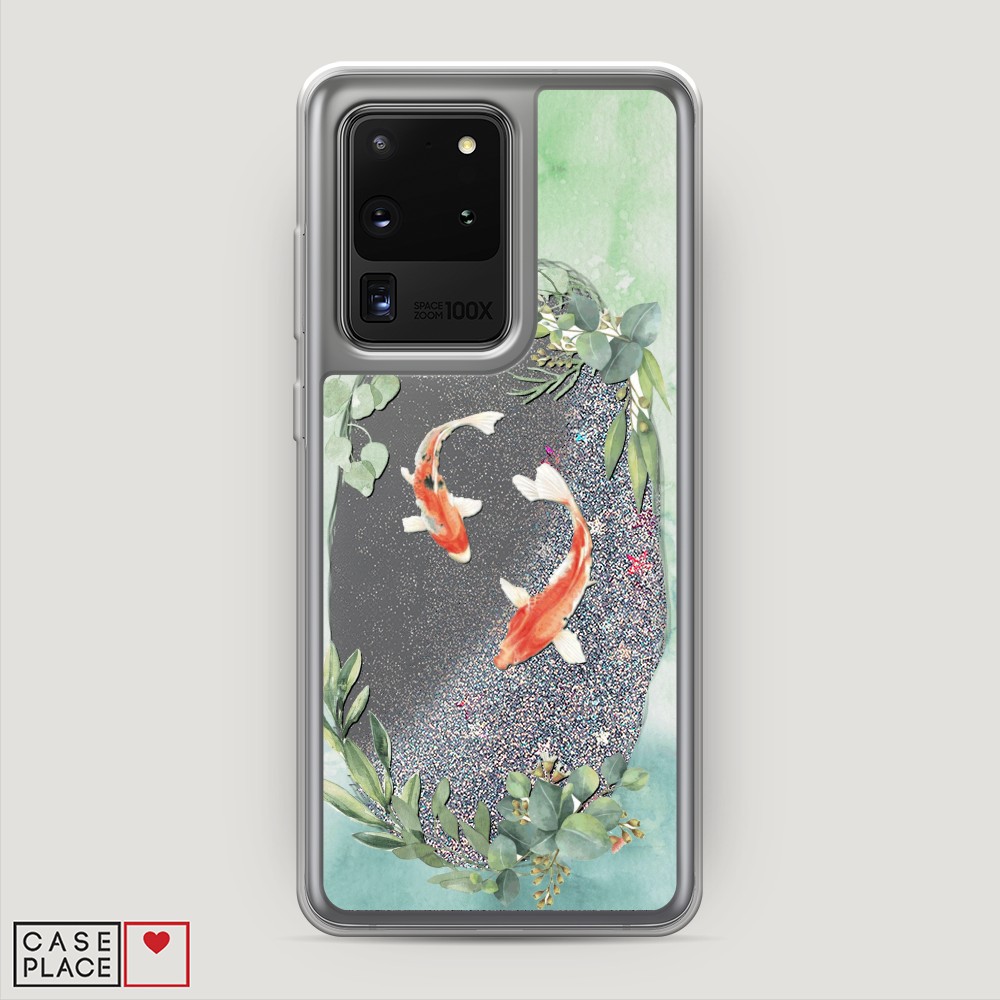 

Чехол Awog на Samsung Galaxy S20 Ultra "Две золотые рыбки", Разноцветный, 29491-1