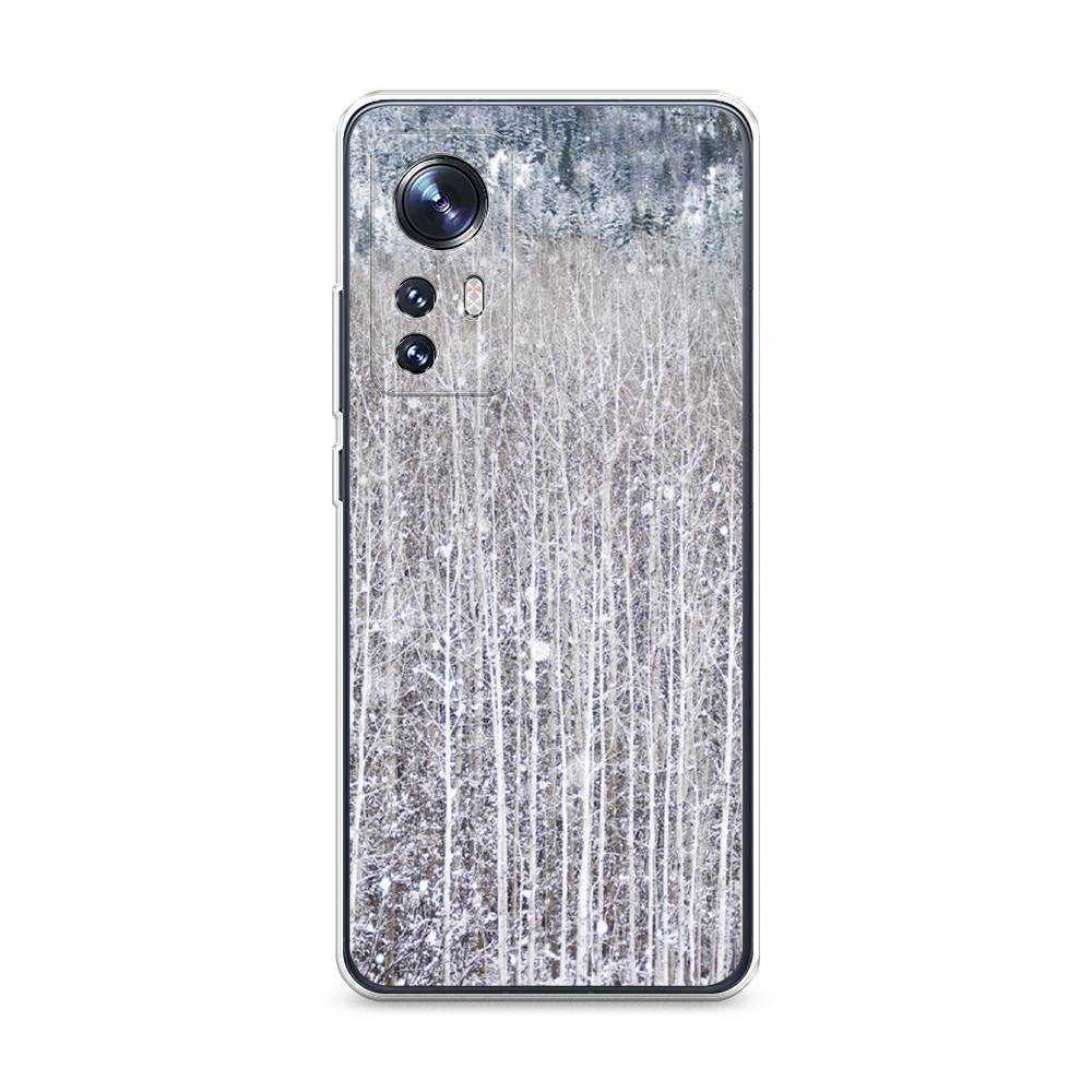 

Чехол на Xiaomi 12"Снежный лес", Бежевый;серый;белый, 312950-5