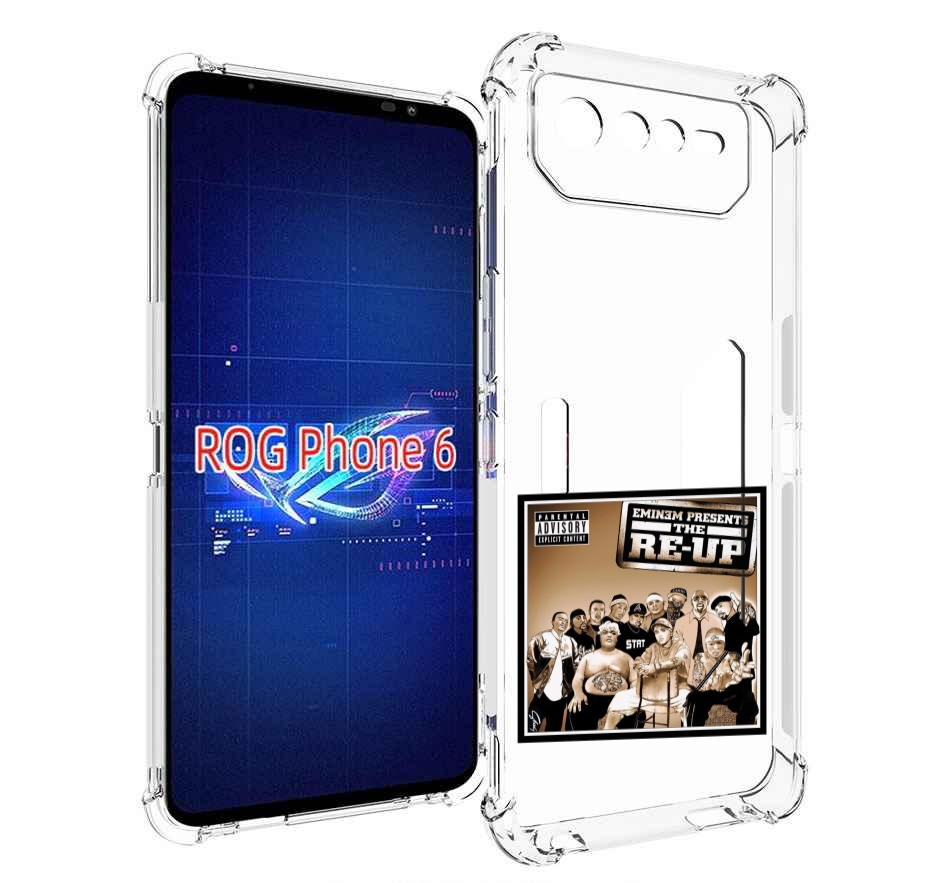 

Чехол MyPads EMINEM PRESENTS, THE RE-UP для Asus ROG Phone 6, Прозрачный, Tocco