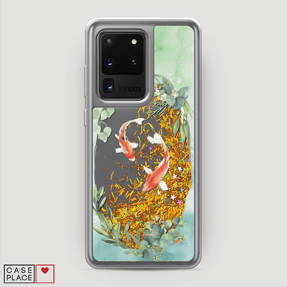 

Чехол Awog на Samsung Galaxy S20 Ultra "Две золотые рыбки", Разноцветный, 29490-1