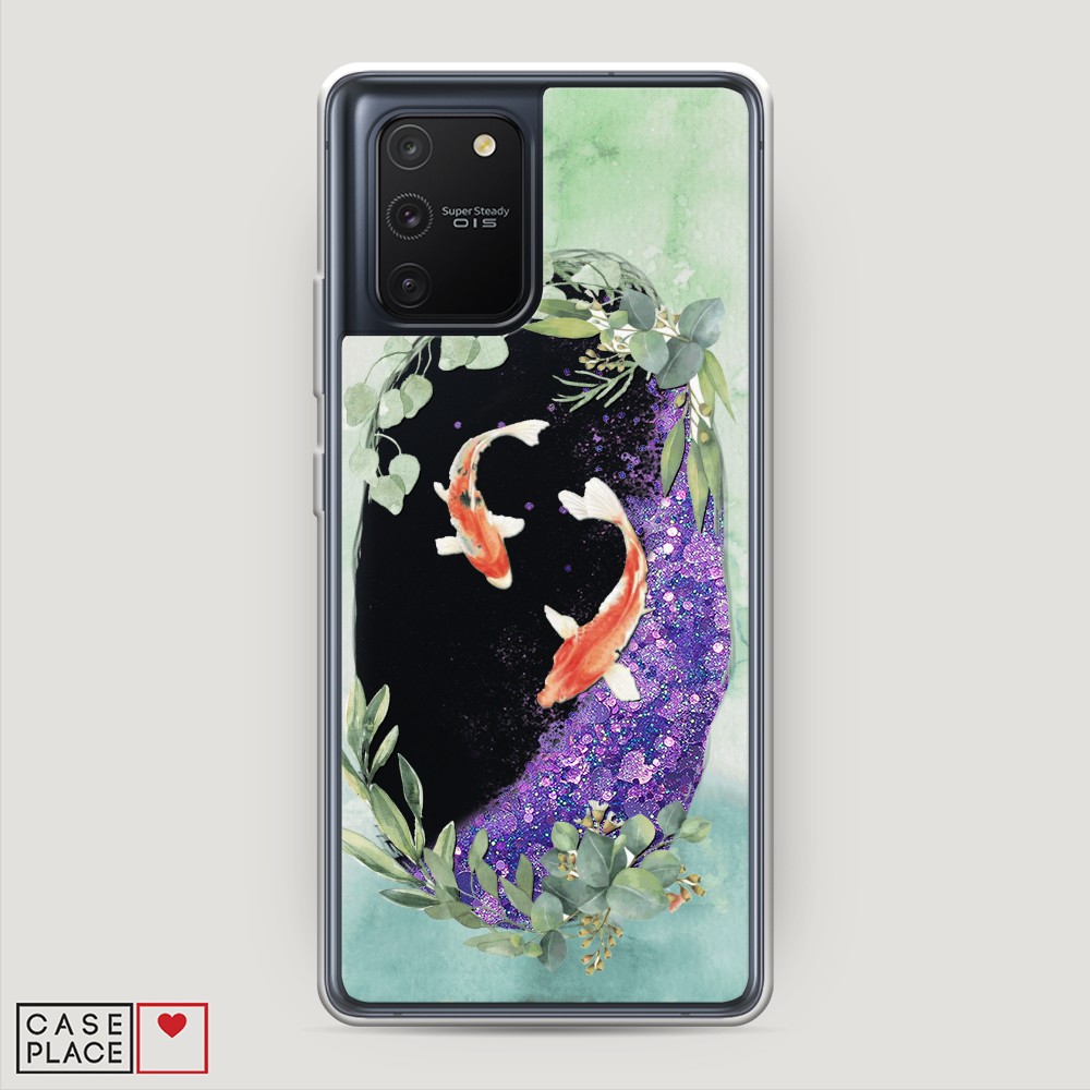 

Чехол Awog на Samsung Galaxy S10 Lite / Самсунг S10 Lite "Две золотые рыбки", Разноцветный, 210092-1
