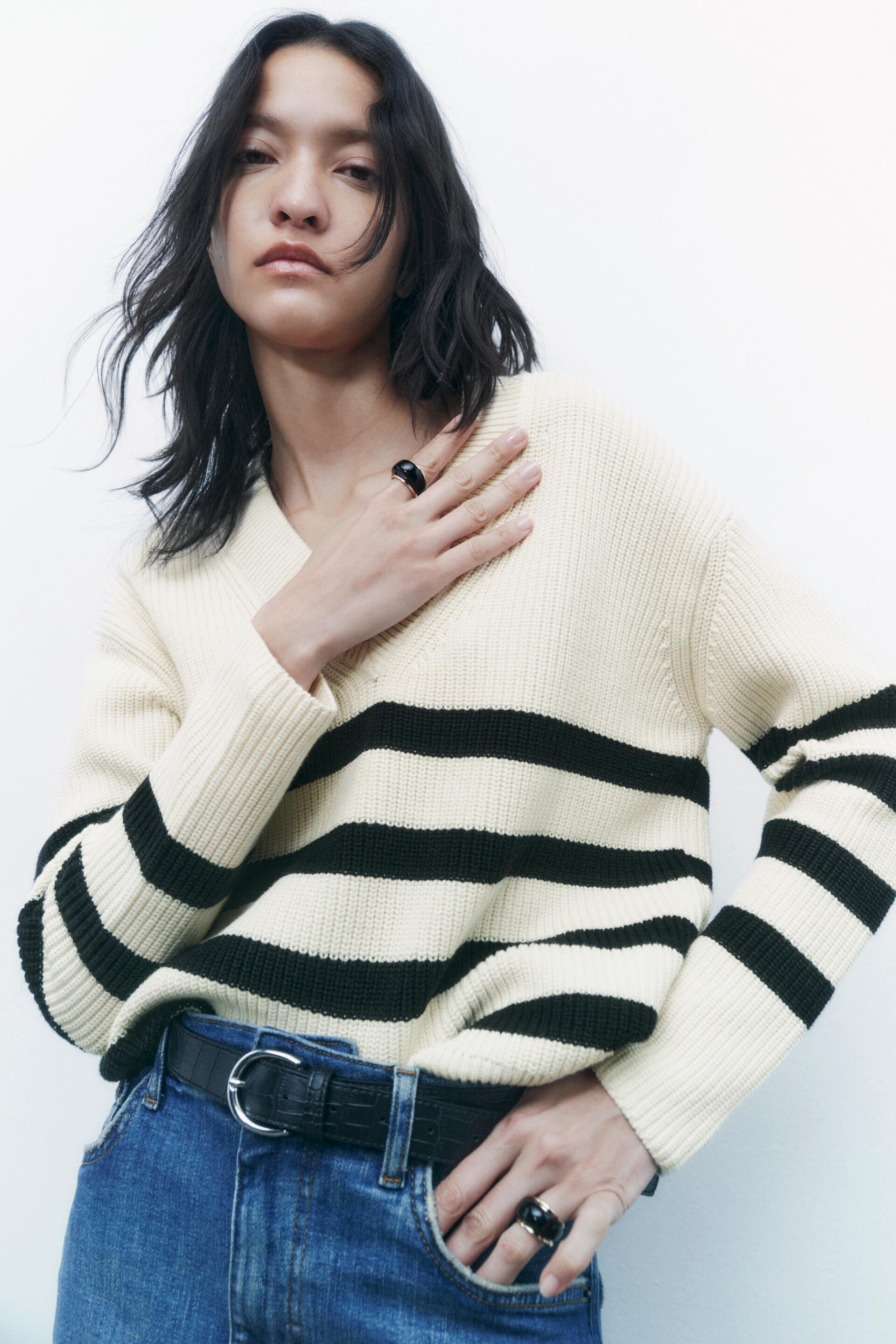 

Пуловер женский ZARA 09598019 разноцветный M (доставка из-за рубежа), 09598019