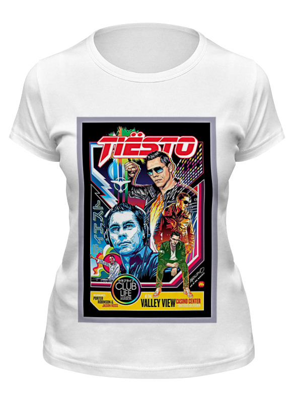 

Футболка женская Printio Tiesto белая 2XL, Белый, Tiesto