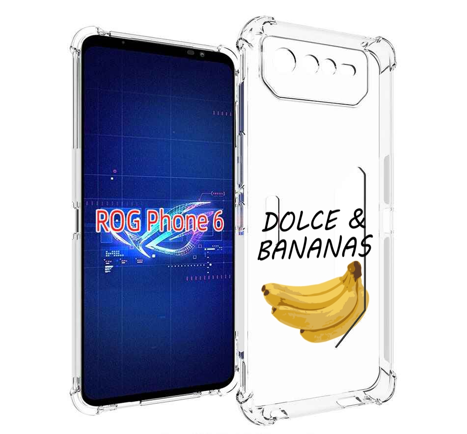 

Чехол MyPads Dolce банан для Asus ROG Phone 6, Прозрачный, Tocco