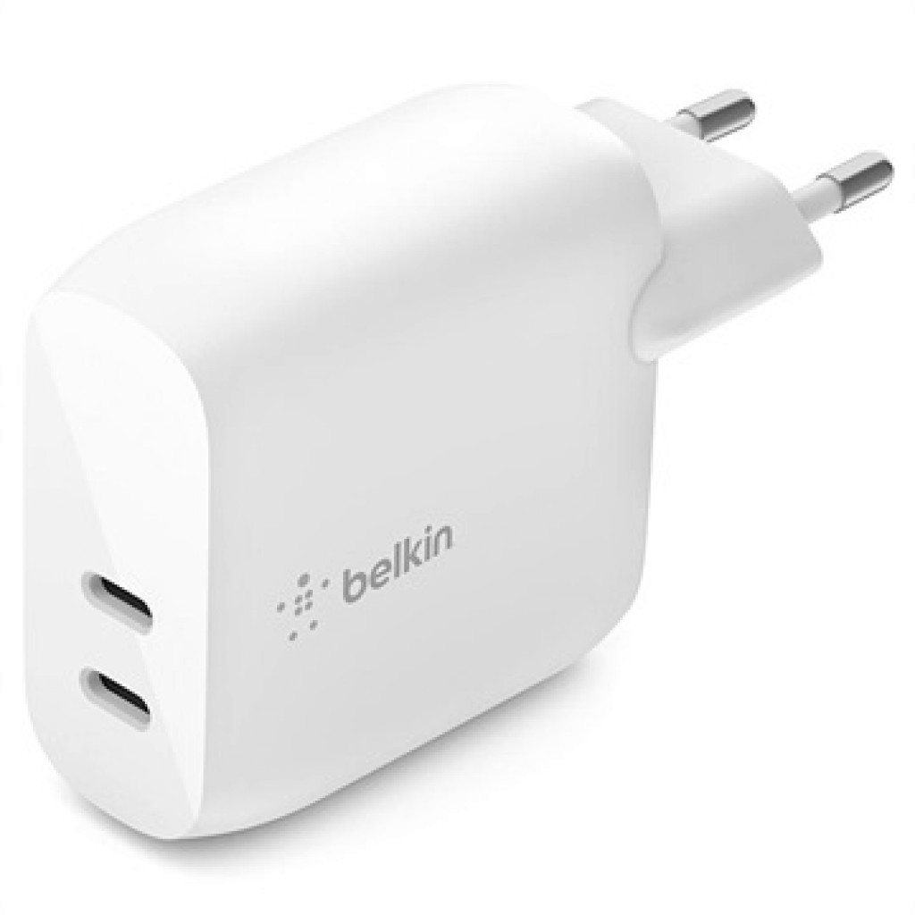 фото Сетевое зарядное устройство belkin отсутствует 2xusb type-c 4 а белый