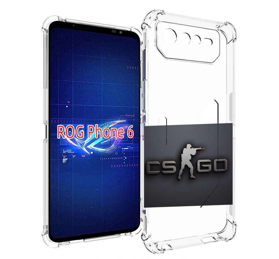 

Чехол MyPads CS go логотип мужской для Asus ROG Phone 6, Прозрачный, Tocco