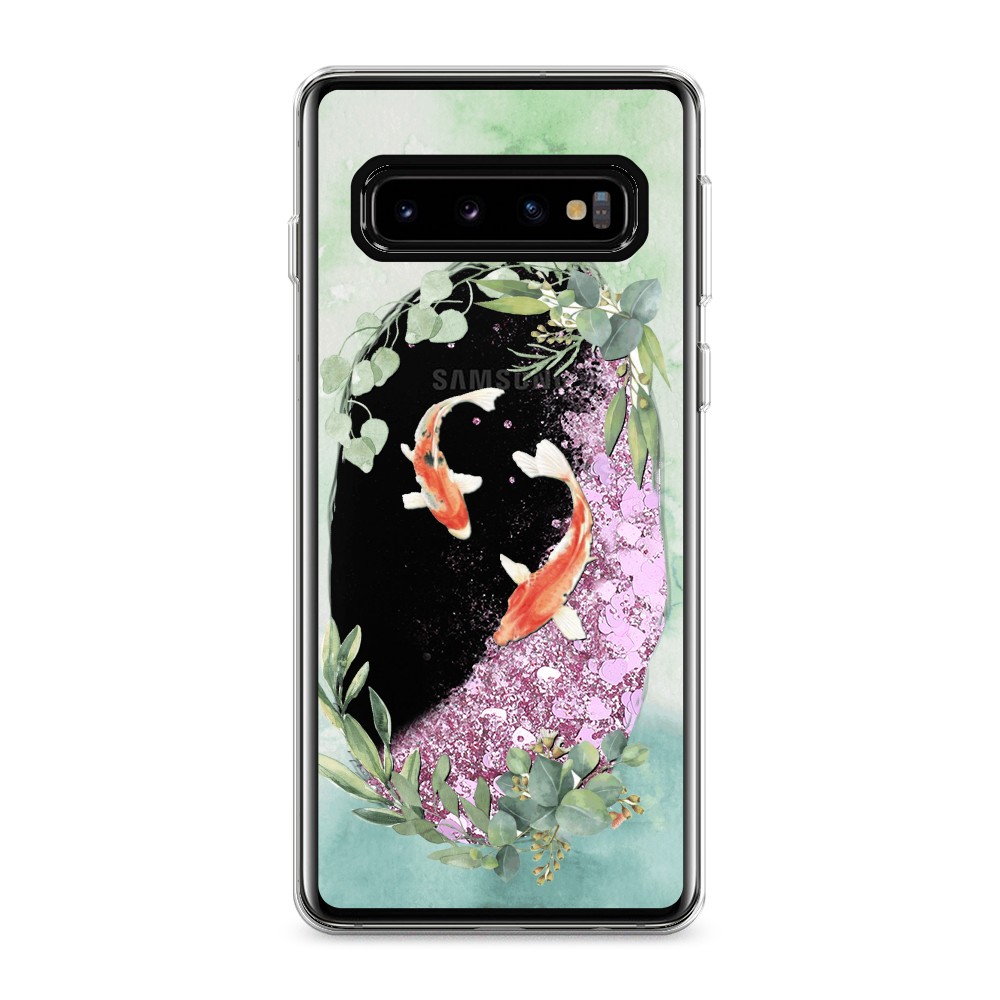 

Чехол Awog на Samsung Galaxy S10 "Две золотые рыбки", Разноцветный, 27094-1