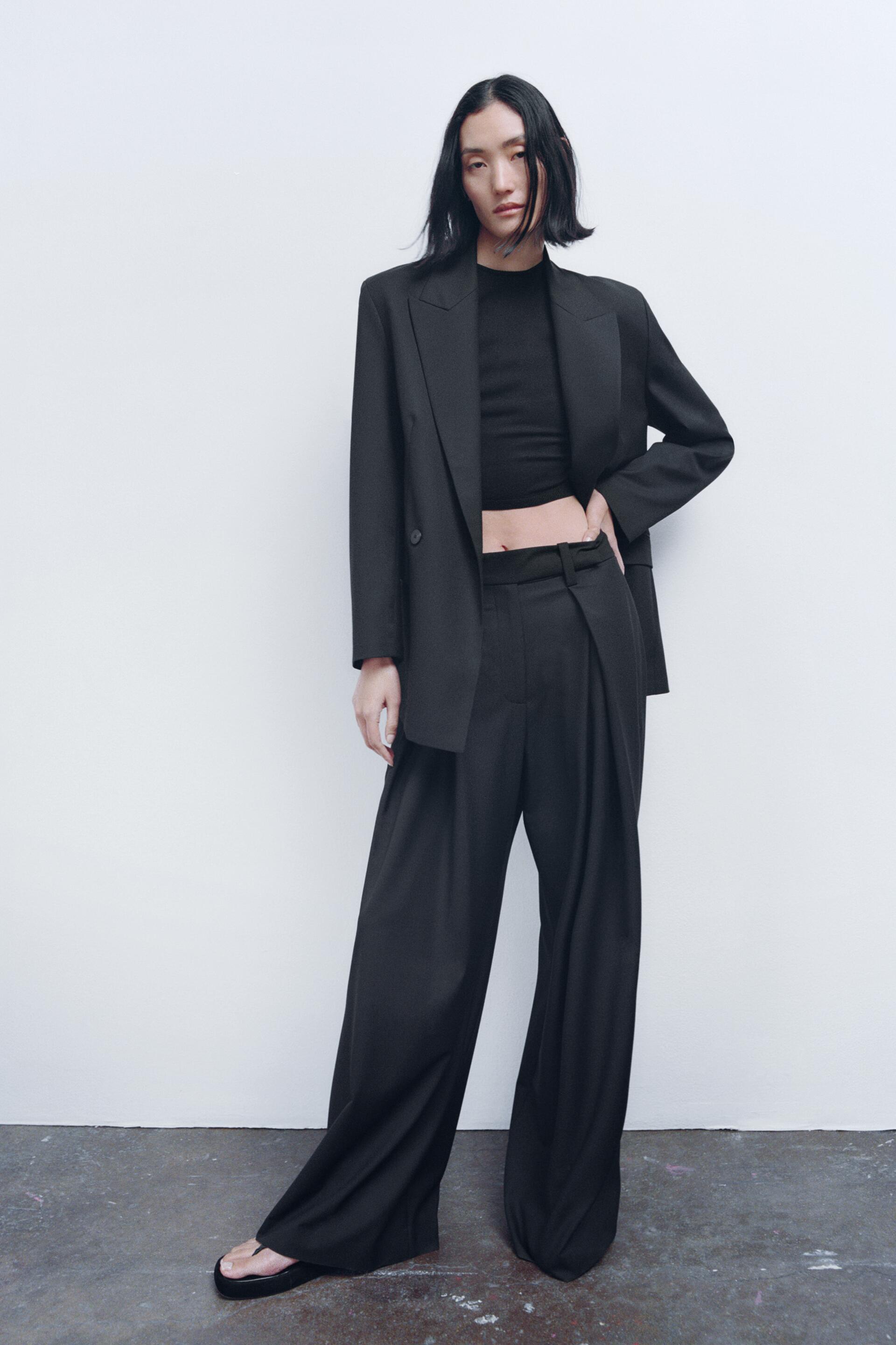 

Брюки женские ZARA 09409492 черные S (доставка из-за рубежа), 09409492