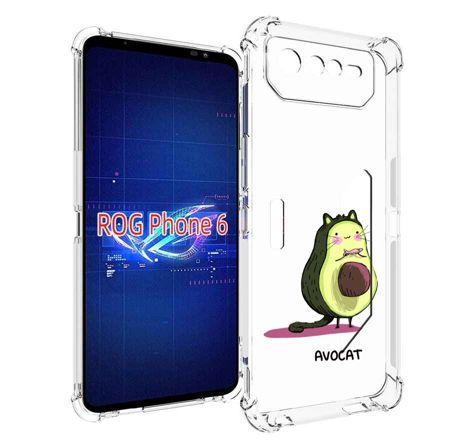 

Чехол MyPads Avocat для Asus ROG Phone 6, Прозрачный, Tocco