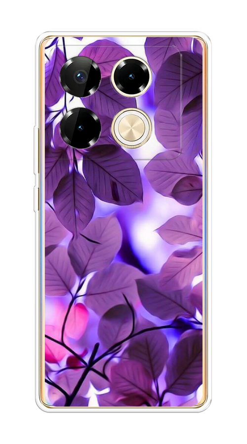

Чехол на Infinix Note 40 Pro "Сиреневые листики", Фиолетовый;голубой, 3105750-1