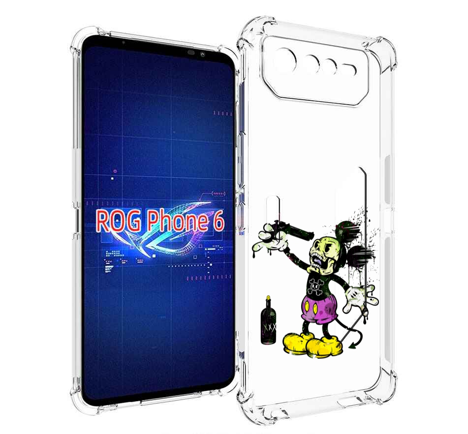 

Чехол MyPads Драг Микки для Asus ROG Phone 6, Прозрачный, Tocco