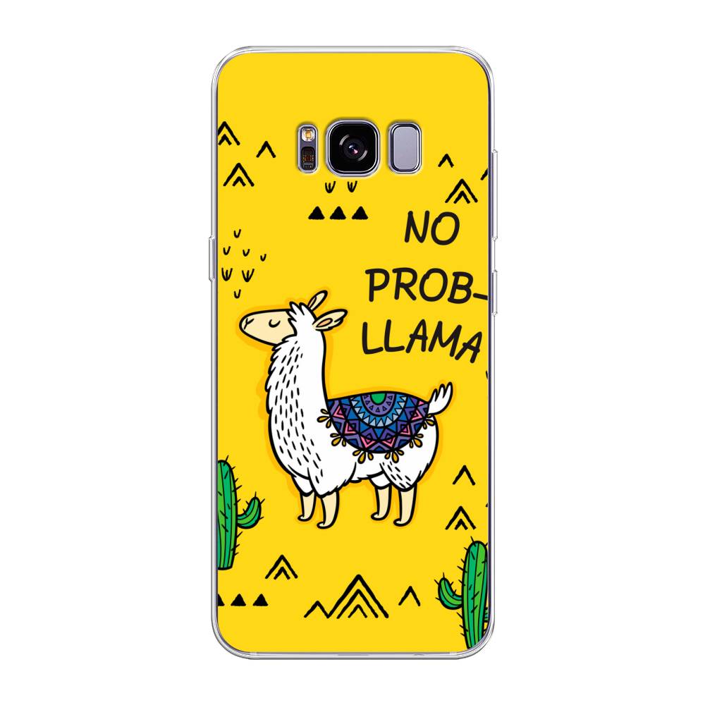 

Чехол Awog на Samsung Galaxy S8 + "No probLLama", Желтый;черный;синий, 24850-2