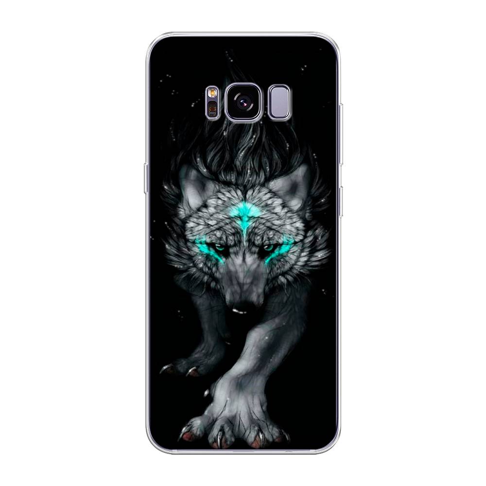 

Чехол Awog на Samsung Galaxy S8 + "Волшебный волк", Черный;серый, 24850-2