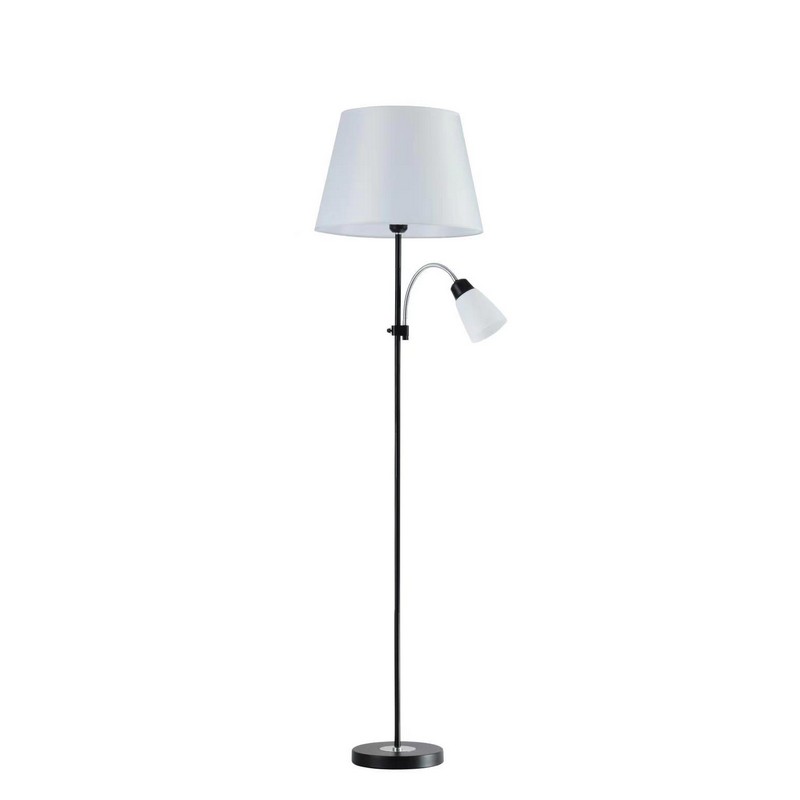 

Торшер LVK TY-3910 BK H180 абаж d42h29,5 осн.D22 2хЕ27х60W, LVK TY-3910