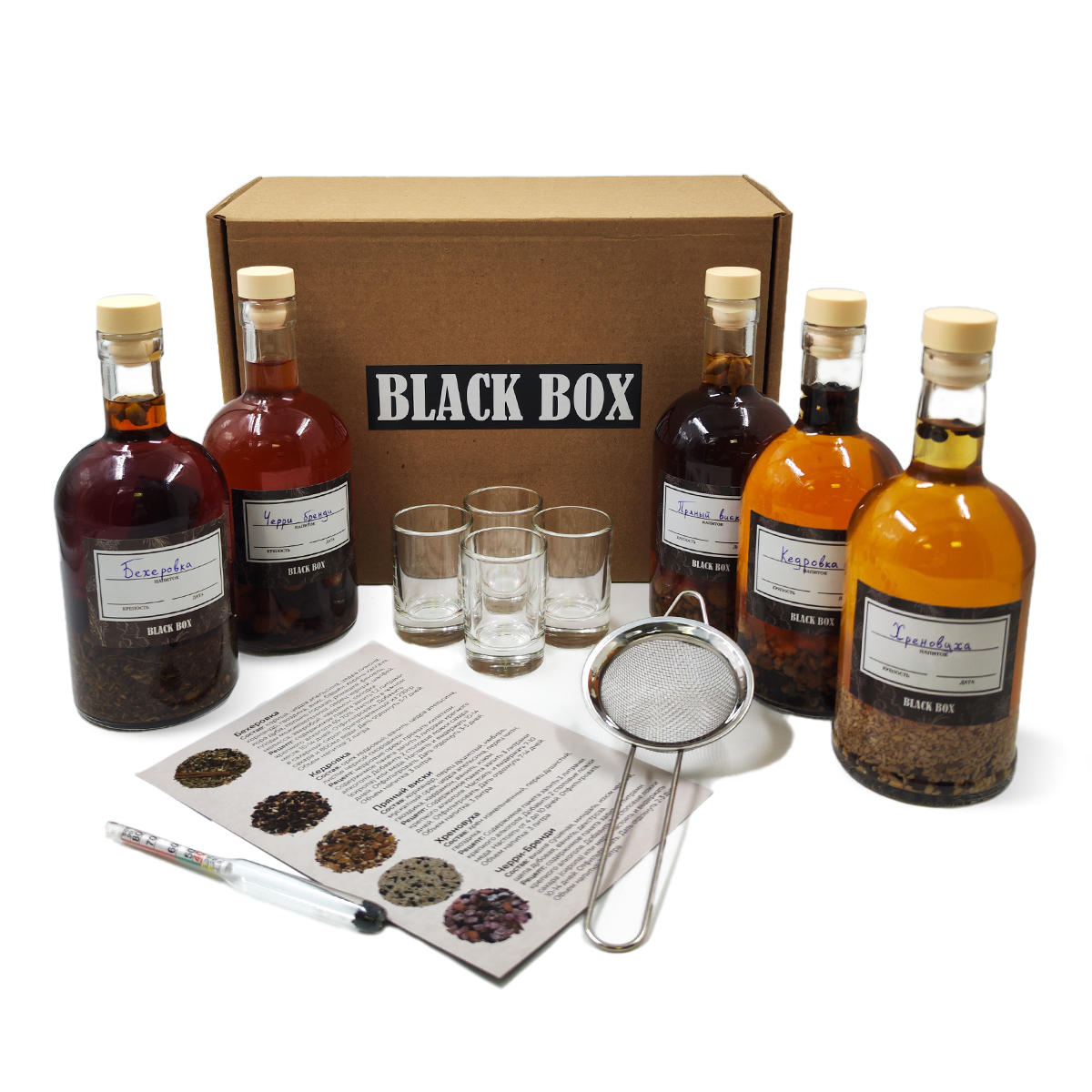 фото Подарочный набор для приготовления настоек black box black box gift