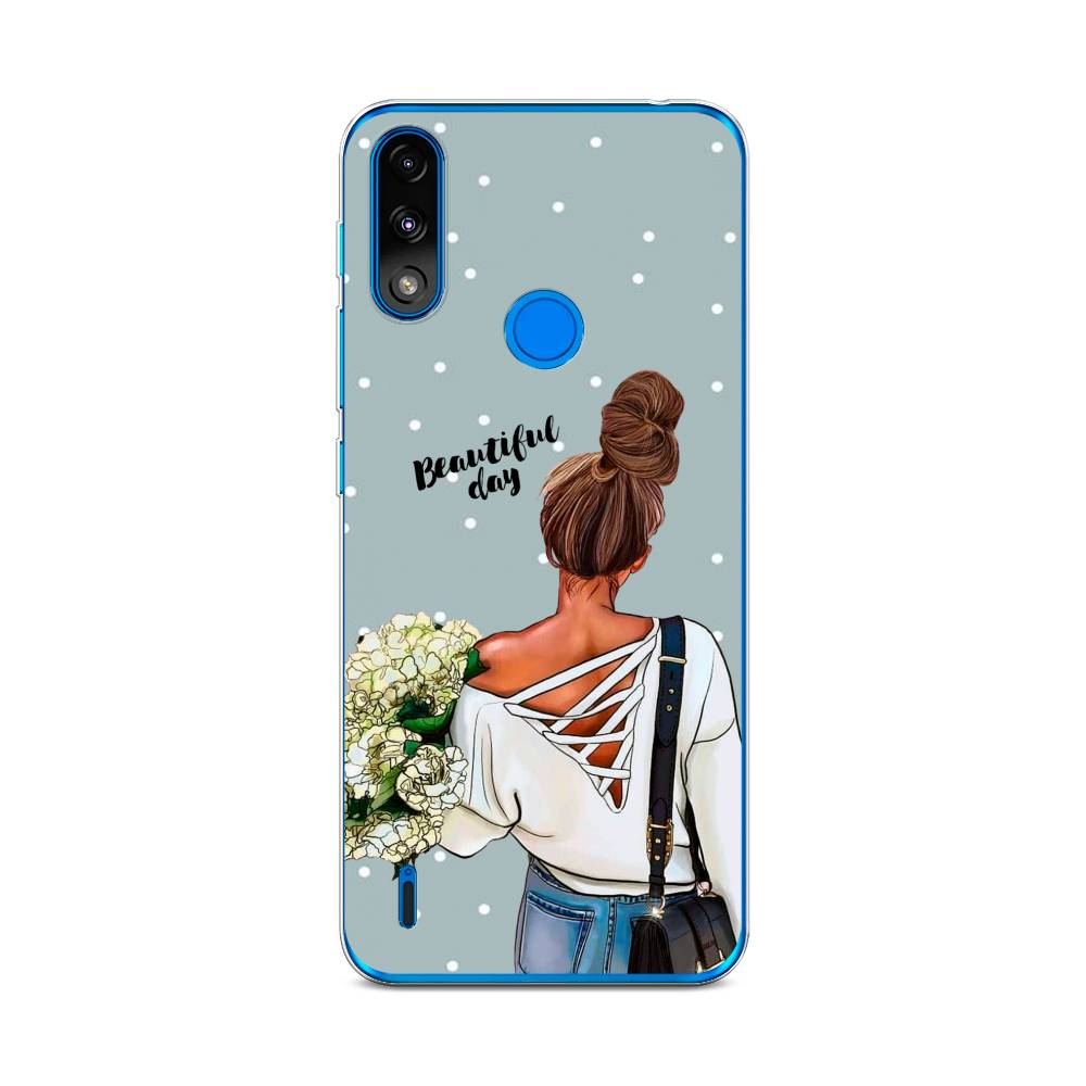 

Чехол Awog на Lenovo K13 / Леново K13 "Beautiful day", Голубой;коричневый;бежевый, 113050-6
