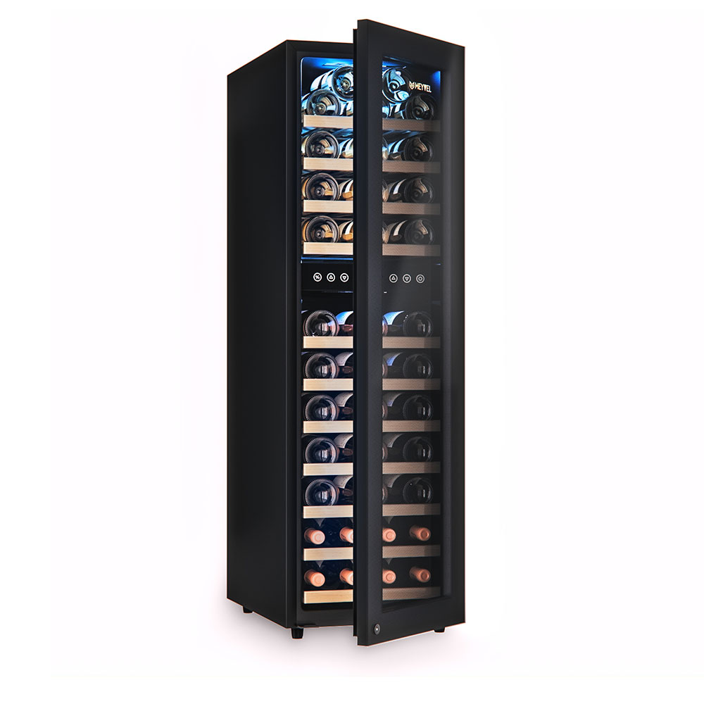 Винный шкаф Meyvel MV53-KBF2 Black дверь для бани со стеклом 40 60 полок 190×70см коробка из осины