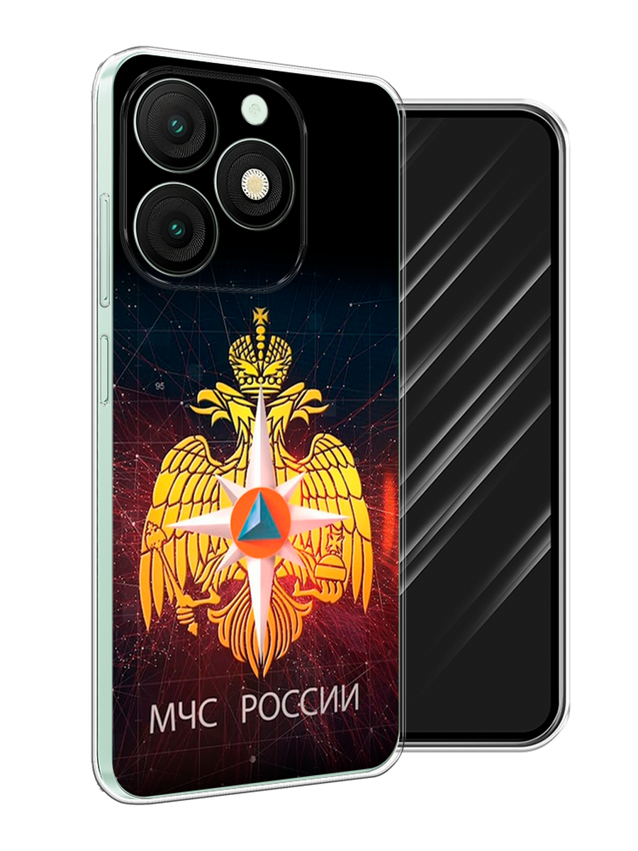 

Чехол Awog на Itel A50 "МЧС России", Черный;желтый;красный, 3202250-1