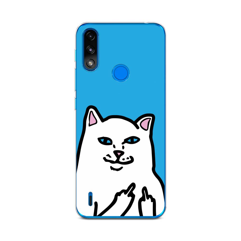 

Чехол Awog на Lenovo K13 / Леново K13 "Кот жесть", Белый;голубой;черный, 113050-9