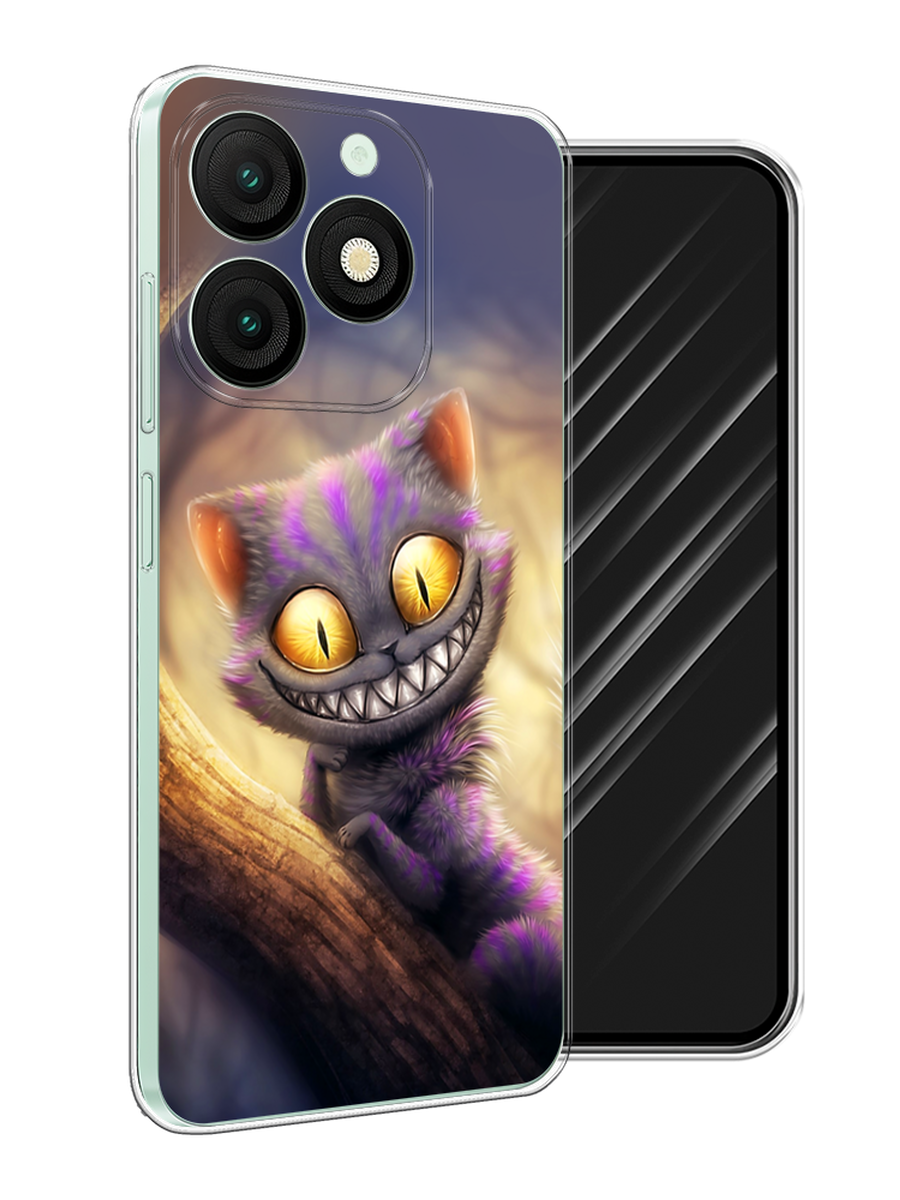 

Чехол Awog на Itel A50 "Cheshire Cat", Фиолетовый;желтый, 3202250-1