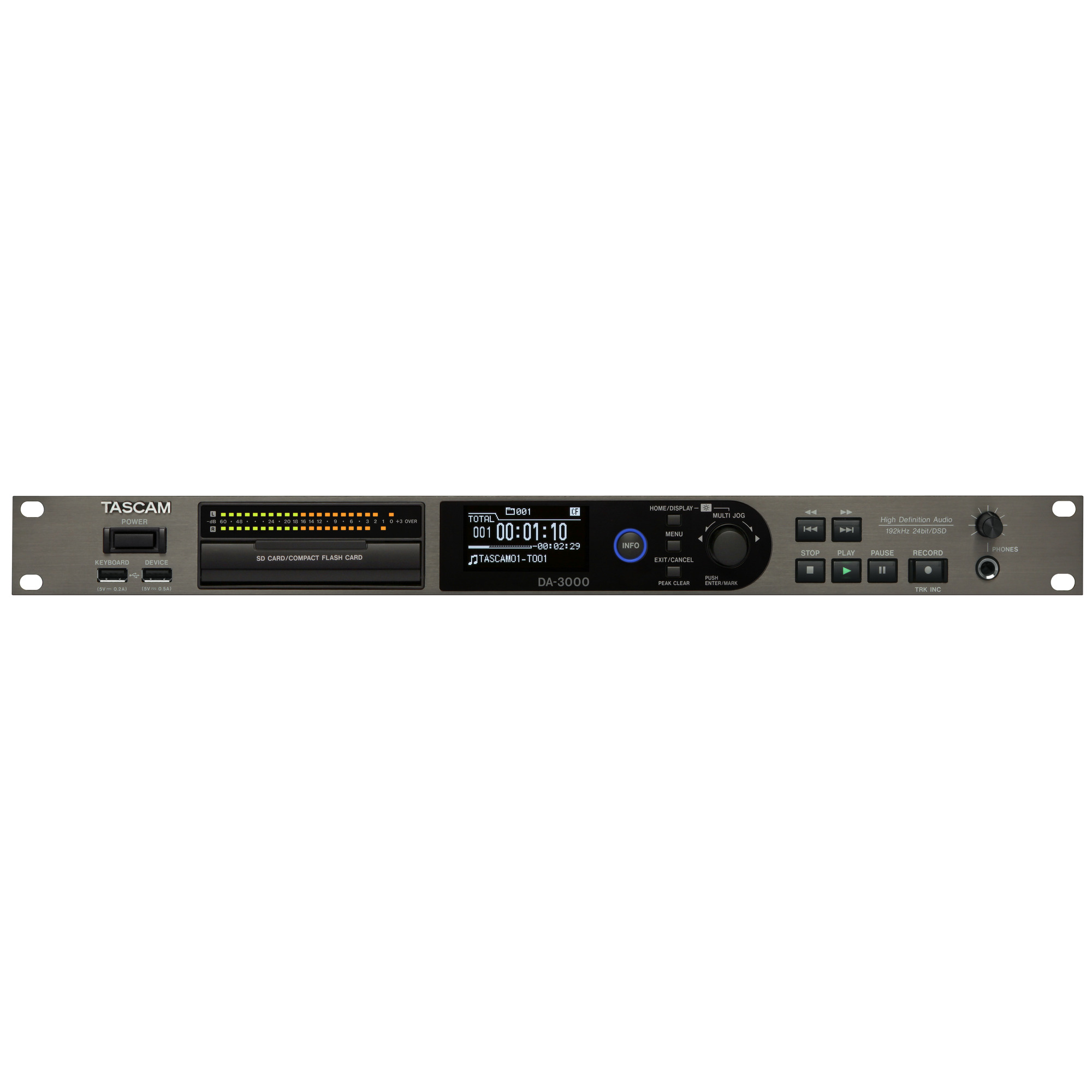 

Студийный рекордер/проигрыватель TASCAM DA-3000, DA-3000
