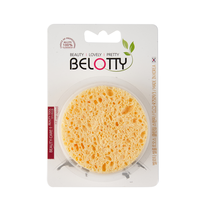 

Набор спонжей для лица Belotty Очищающий 3 шт, Желтый