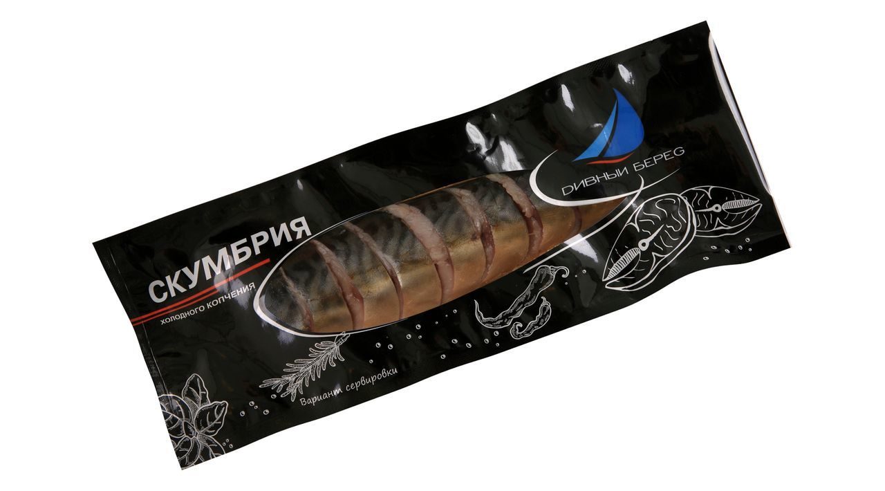 

Скумбрия Дивный Берег холодного копчения кусочки 200 г
