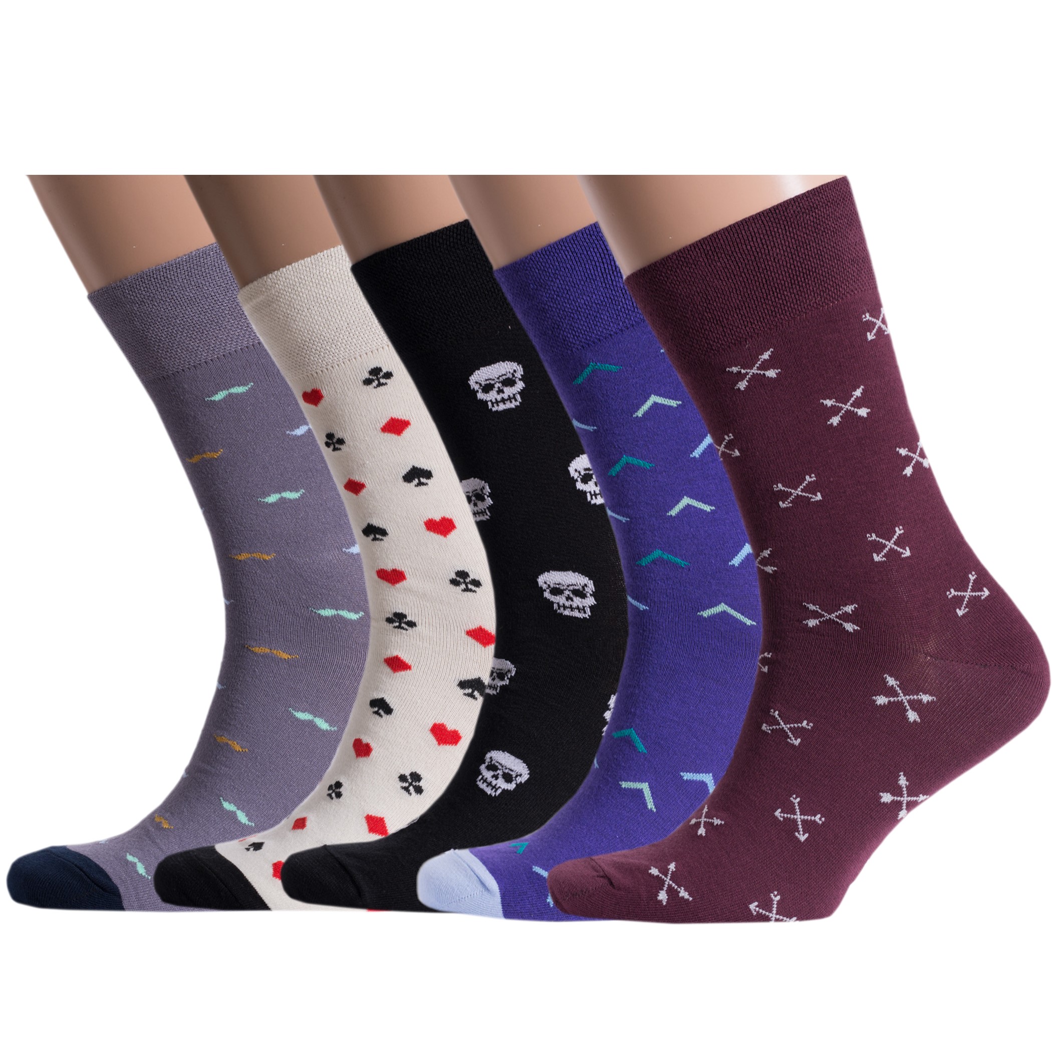 фото Комплект носков мужских moscowsocksclub msk-5м разноцветных 27