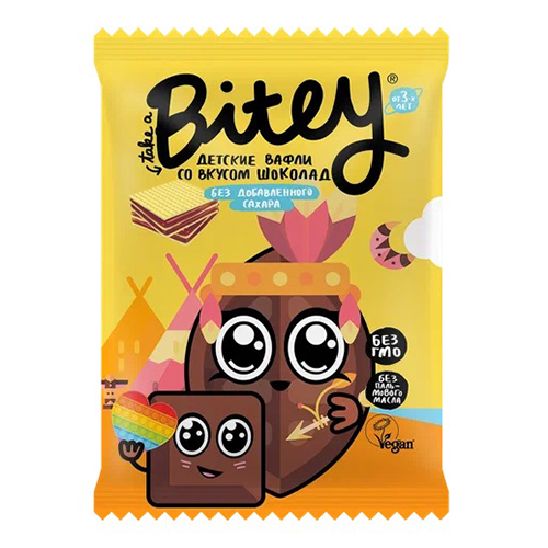 

Вафли Bite Шоколад, 35 г х 3 шт, 2598586
