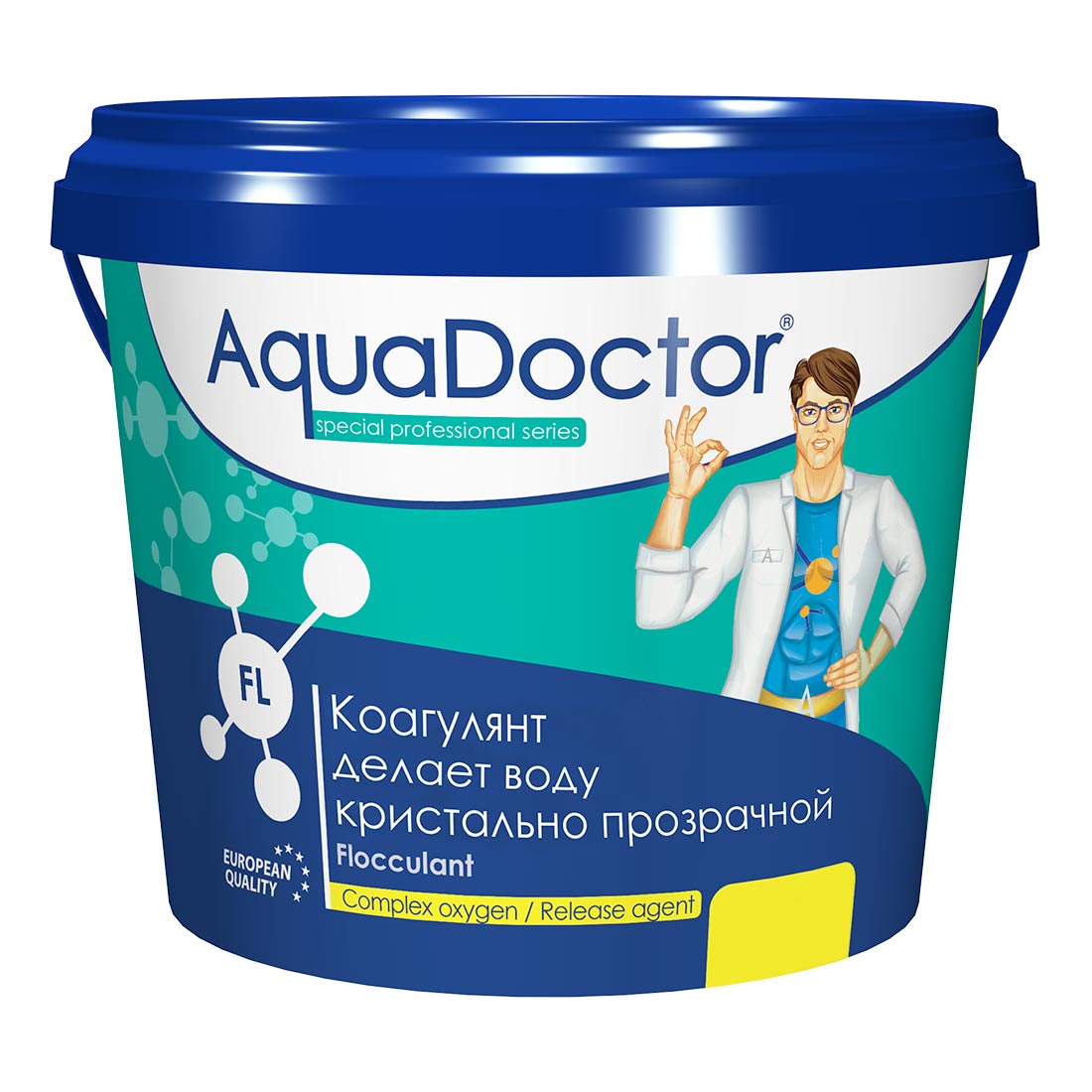 фото Aquadoctor, aq1555, коагулирующее средство в гранулах aquadoctor fl 5 кг.