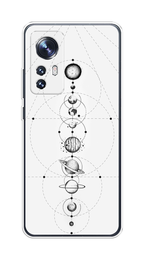 

Чехол на Xiaomi 12"Парад планет", Серый, 312950-2