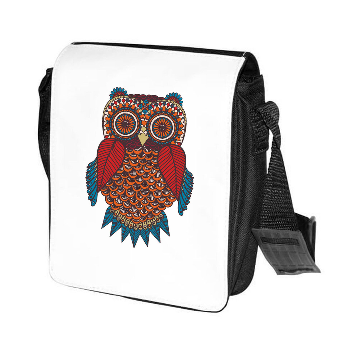 

Сумка унисекс CoolPodarok CN0113607 черно-белый, Черный;белый, CN0113607