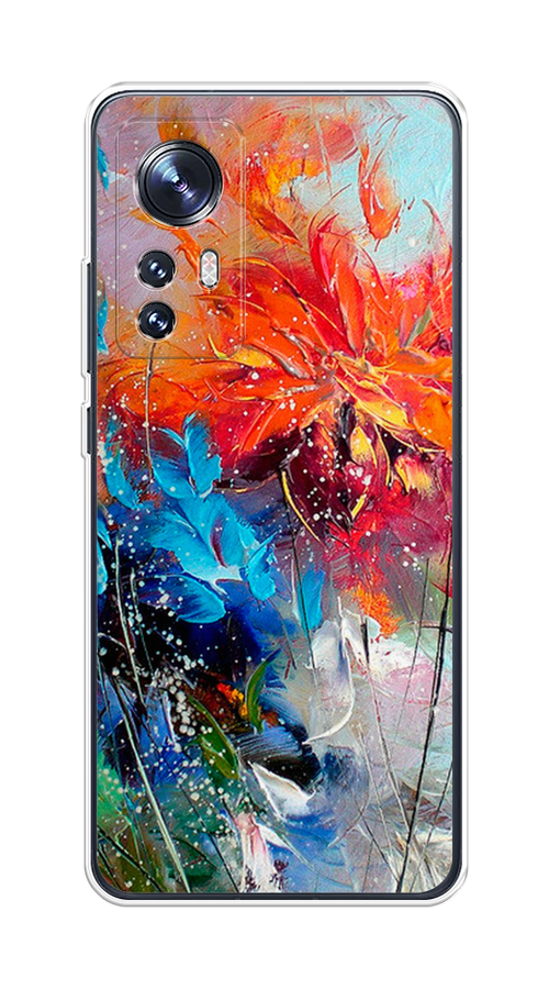 

Чехол на Xiaomi 12"Абстрактные цветы", Оранжевый;синий, 312950-4