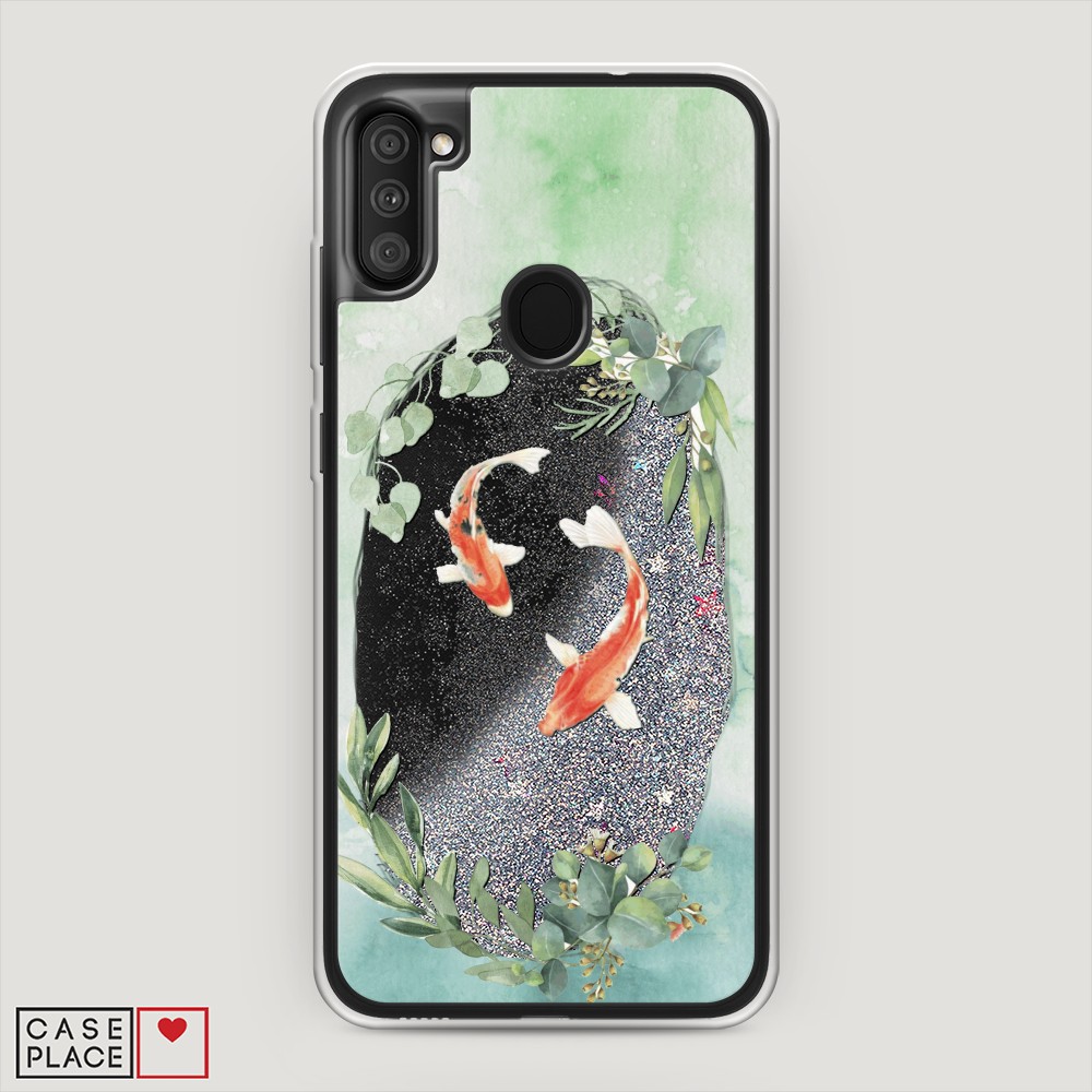 

Чехол Awog на Samsung Galaxy M11 / Самсунг M11 "Две золотые рыбки", Разноцветный, 2100691-1