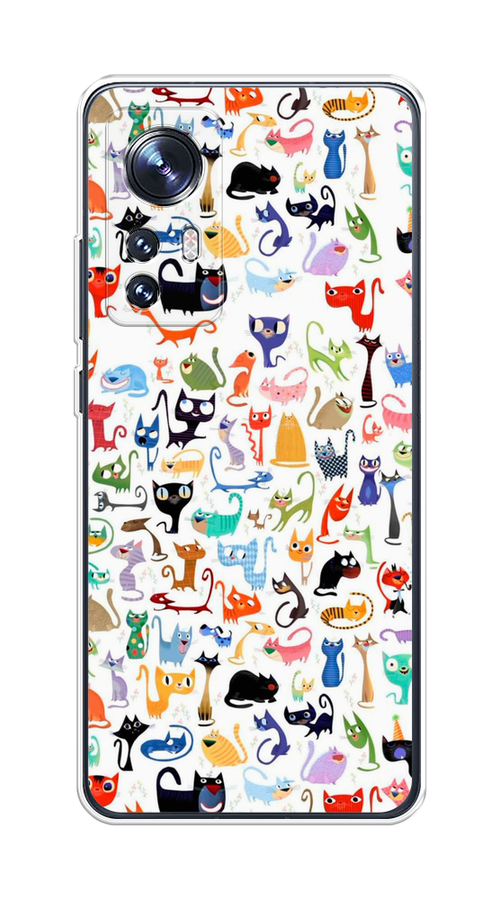 

Чехол на Xiaomi 12"Цветные коты", Разноцветный, 312950-1