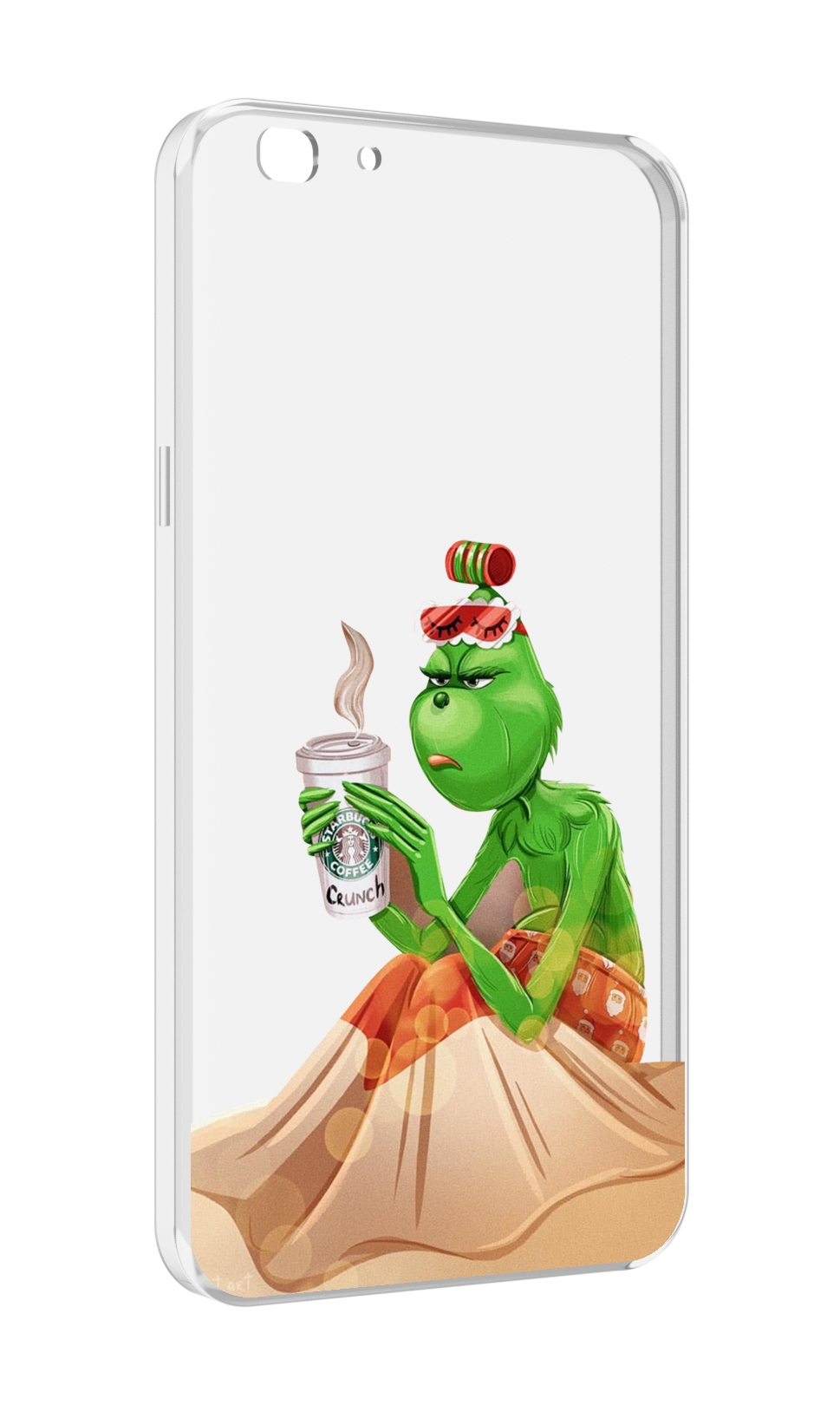 

Чехол MyPads Гринч-в-платье для Oppo A77/F3 (2017 год), Прозрачный, Tocco