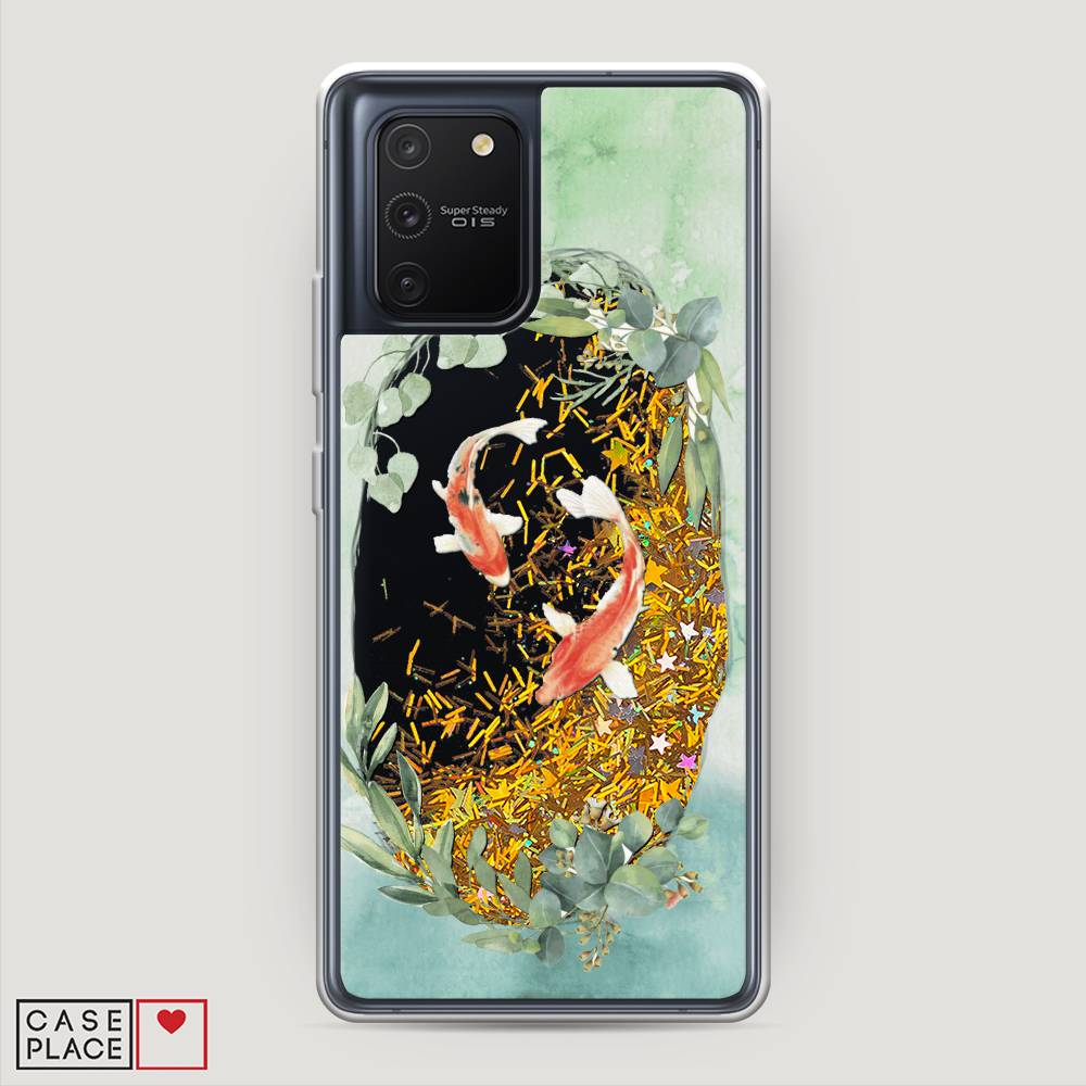 

Чехол Awog на Samsung Galaxy A91/S10 Lite "Две золотые рыбки", Разноцветный, 29990-1