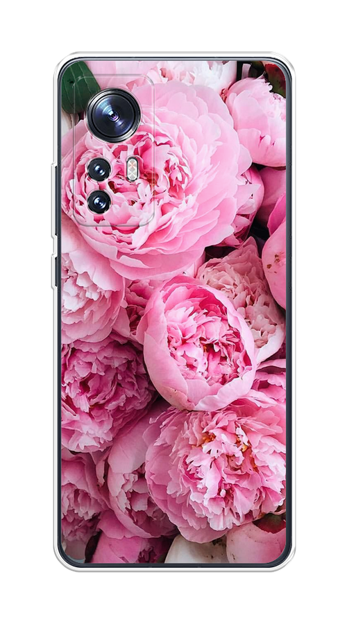 

Чехол на Xiaomi 12"Розовые пионы", Бежевый;розовый, 312950-2