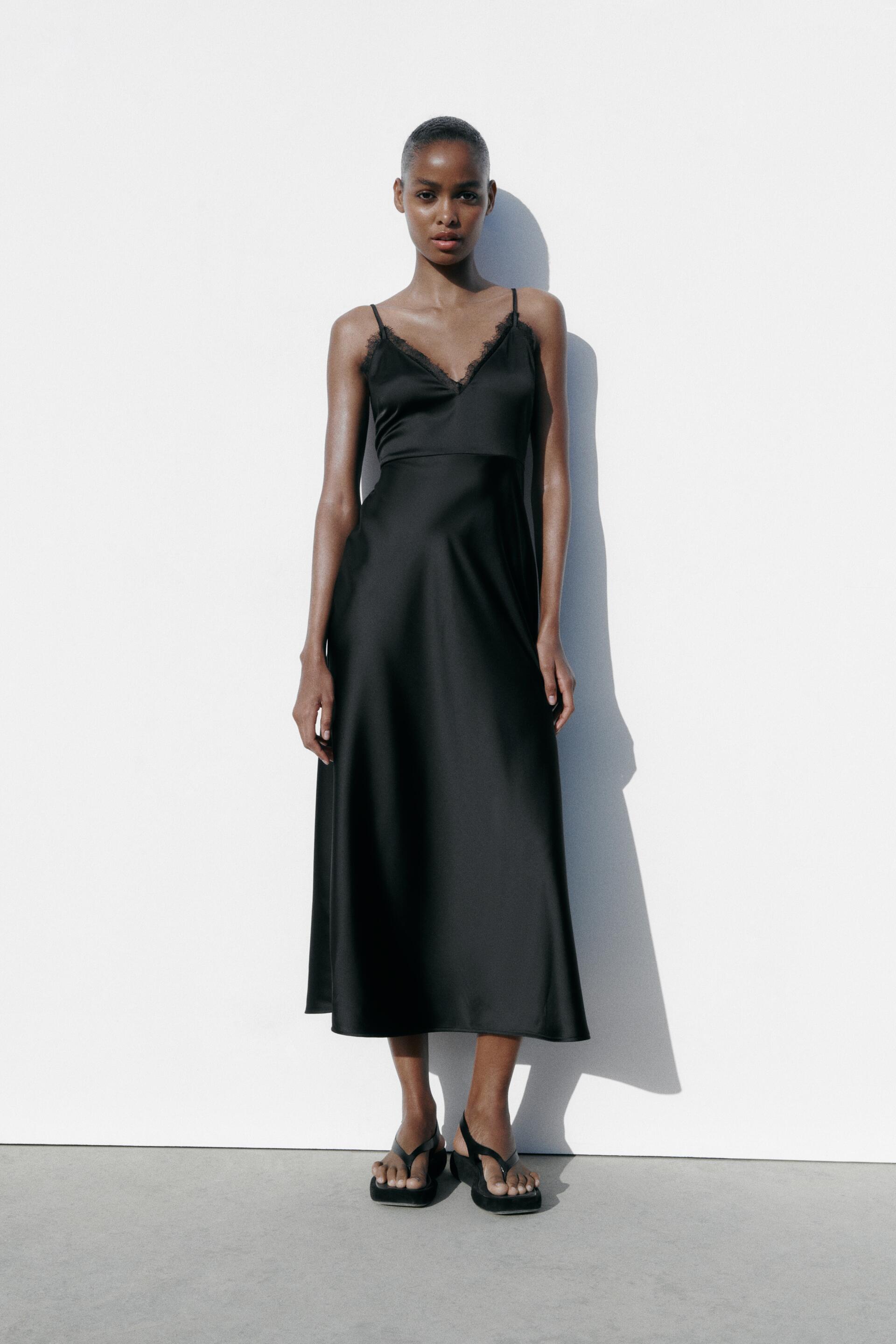 

Платье женское ZARA 08741035 черное M (доставка из-за рубежа), Черный, 08741035
