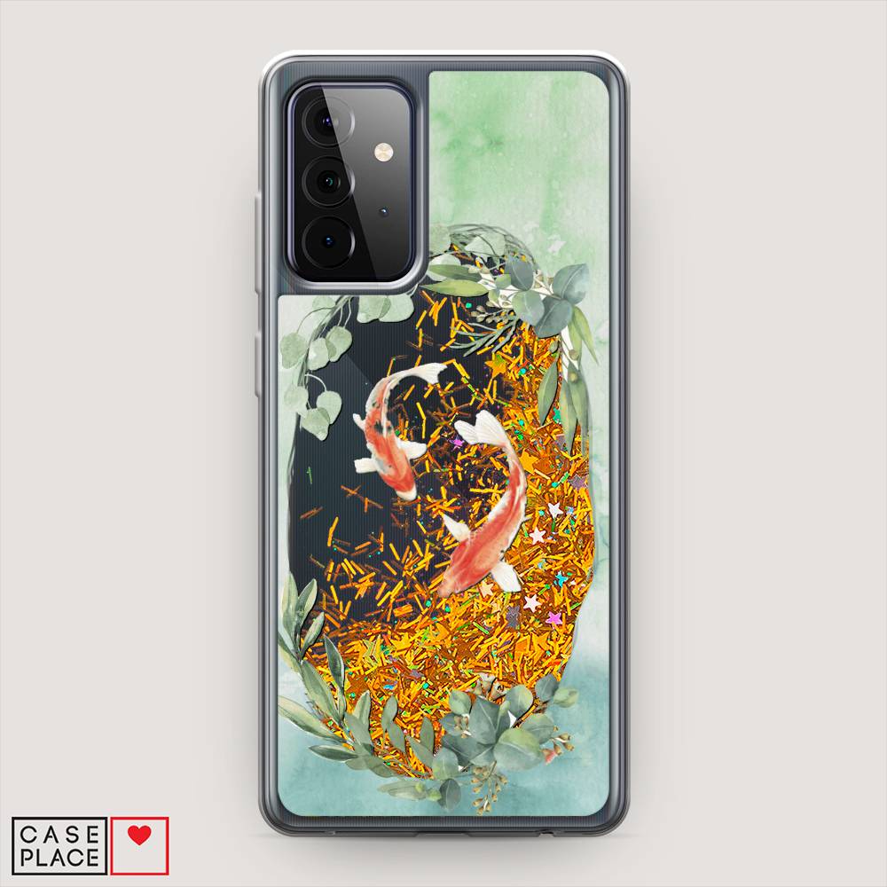 

Чехол Awog на Samsung Galaxy A72 / Самсунг A72 "Две золотые рыбки", Разноцветный, 2101990-1