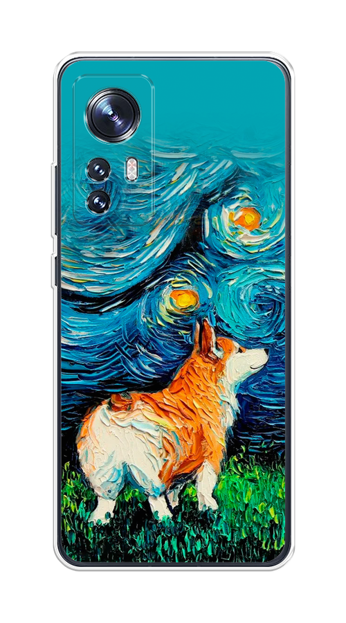 

Чехол на Xiaomi 12"Корги звёздная ночь", Коричневый;белый;зеленый, 312950-1