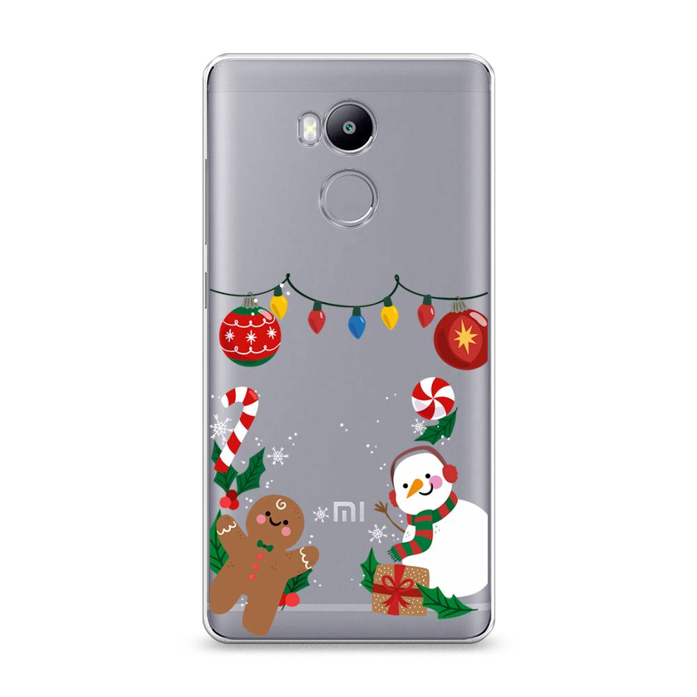 

Чехол на Xiaomi Redmi 4 Pro "Новогоднее настроение", Коричневый;красный;зеленый, 31250-5