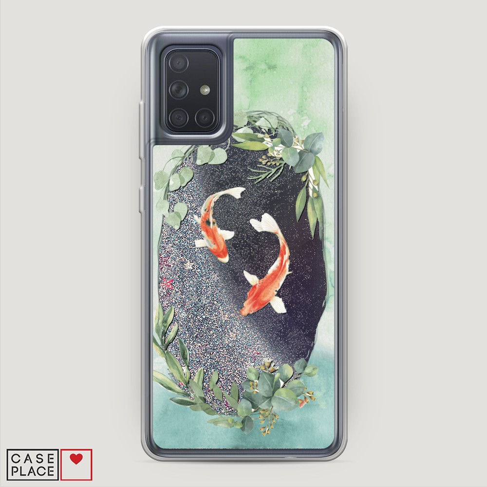 

Чехол Awog на Samsung Galaxy A71 4G "Две золотые рыбки", Разноцветный, 29091-1