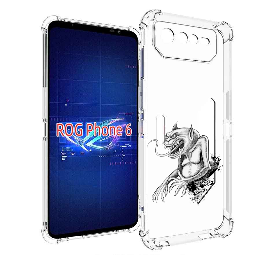 

Чехол MyPads чорт для Asus ROG Phone 6, Прозрачный, Tocco