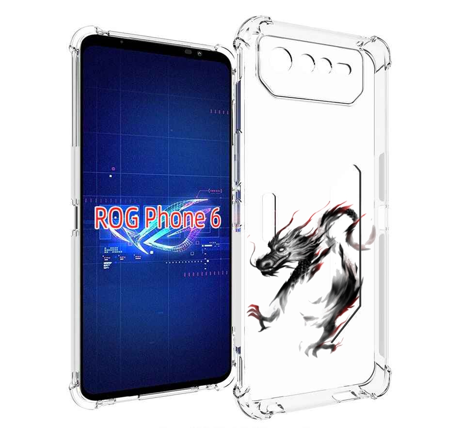 

Чехол MyPads черный дракон для Asus ROG Phone 6, Прозрачный, Tocco