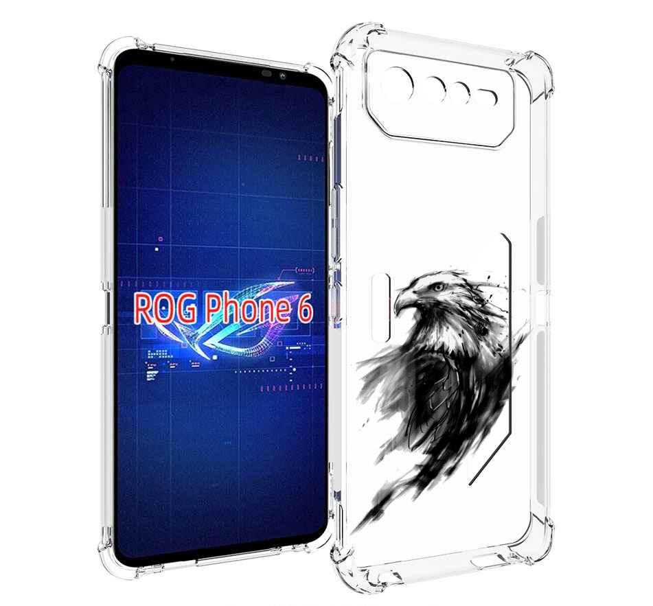 

Чехол MyPads чб птица для Asus ROG Phone 6, Прозрачный, Tocco